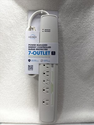 Uninex 7-Outleft Power Managed Energy Controlled Surge Protected