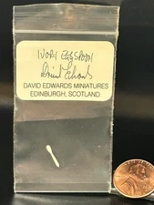 Vintage, Handcrafted "Egg Spoon" (Recycled Ivory) by Artisan David Edwards 1:12