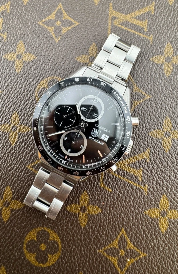 TAG Heuer Carrera Calibre 16 Day-Date Automatik Calibre 16 schwarzes Zifferblatt Swiss Made - Bild 2 von 4