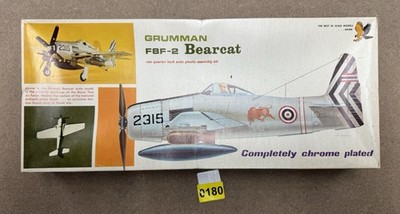 1/48 F8F-2 BEARCAT US Fighter by Hawk 1968 Chrome Plated