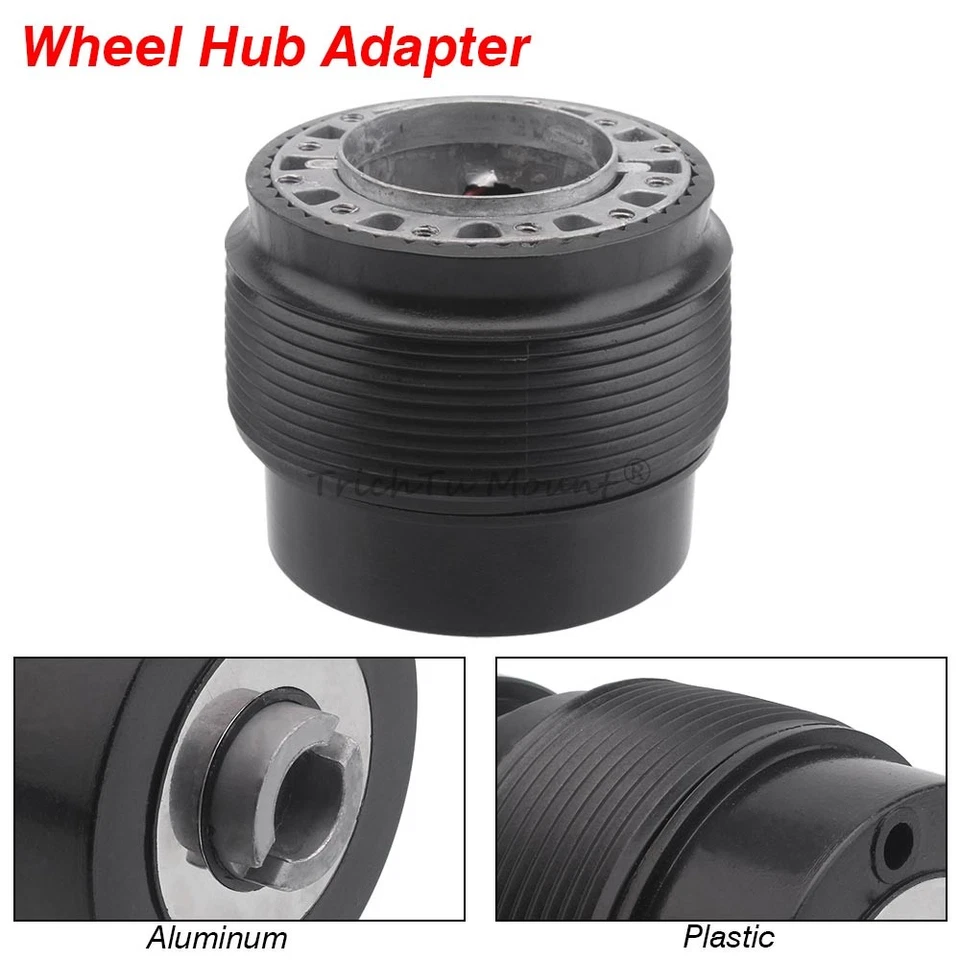 Black Steering Wheel Quick Release Hub Adapter Snap Boss For Honda Civic CR-V - Изображение 2 из 4