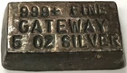 5 oz .999 Silver Bar - Joes Coins Pittsburgh Pennsylvania - Vintage GATEWAY