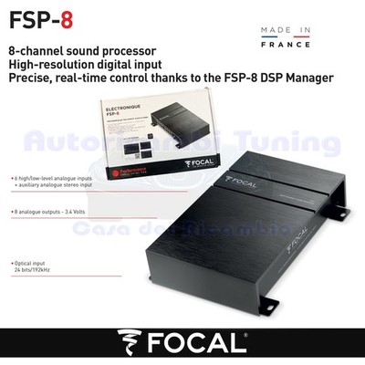 Focal FSP-8 DSP Audio Processor Digital To 8 Channels With Dsp