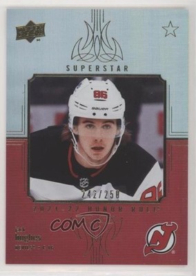 2021-22 Upper Deck Series 1 Honor Roll Rainbow 242/250 Jack Hughes #HR-21 00d2