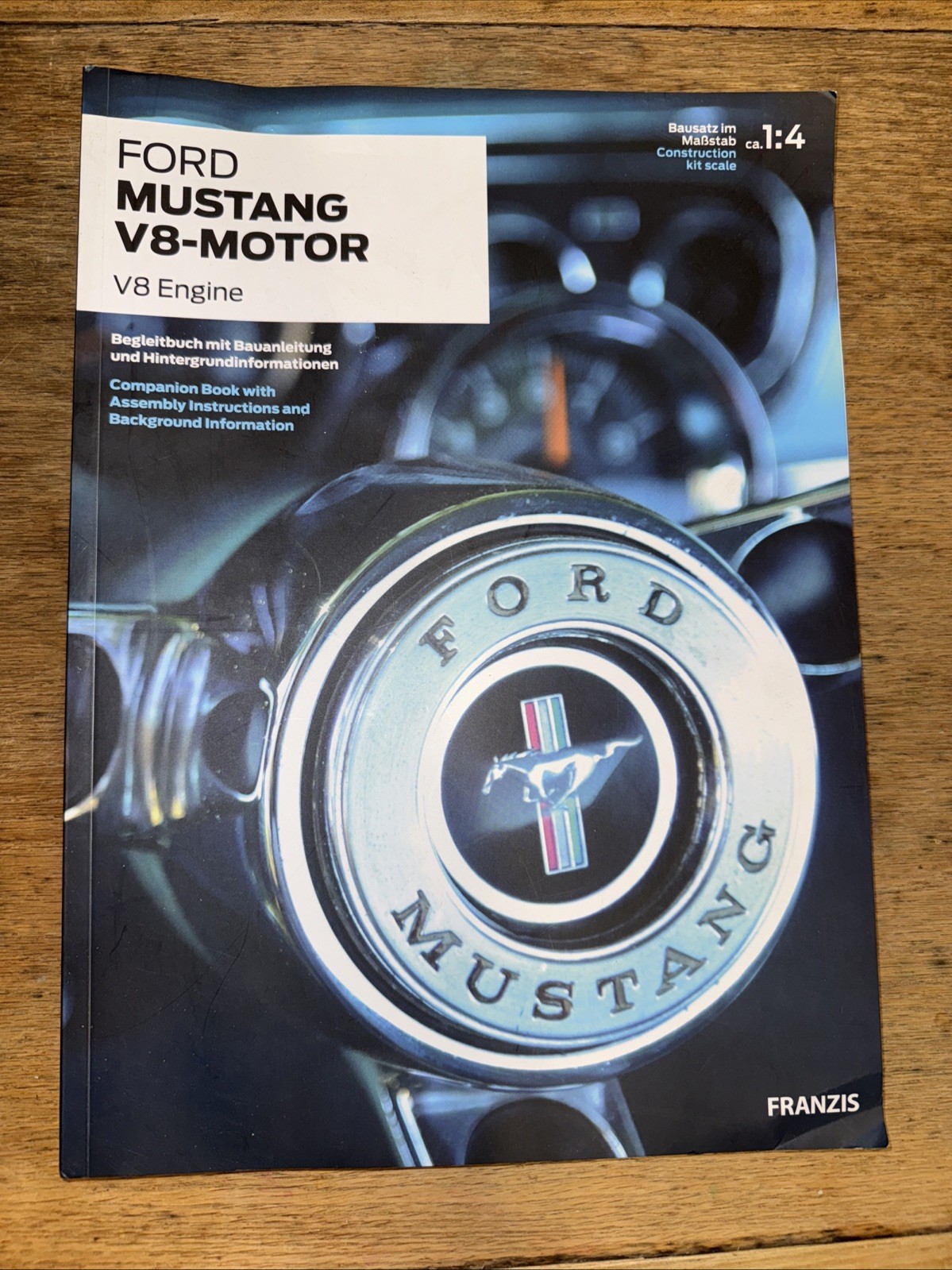 Franzis Ford 1965 Mustang V8 Engine Model Kit Collectors Companion Handbook ONLY