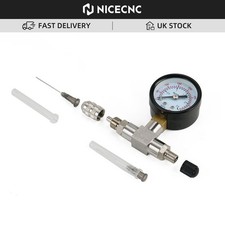 Universal Shock Nitrogen Needle Fill Tool Adapter Gauge Stainless Steel 350PSI