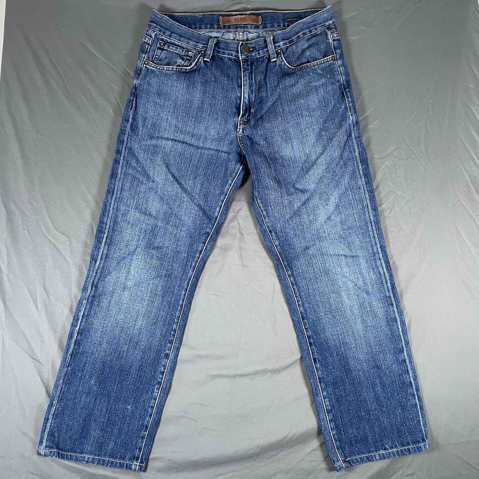 Agave Gringo Jeans Men's Size 32 Blue Denim Made In USA Designer Preppy