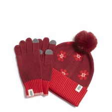 Vera Bradley Women's Outlet Soft Knit Hat and Glove Set NWT