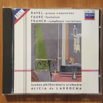 ALICIA DE LARROCHA ravel / faure / franck EX/EX (CD Album, Klassik, Decca)