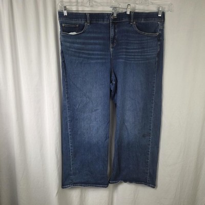 Torrid Jeans Womens 26R Blue High Rise Bombshell Wide Leg Soft Stretch Denim