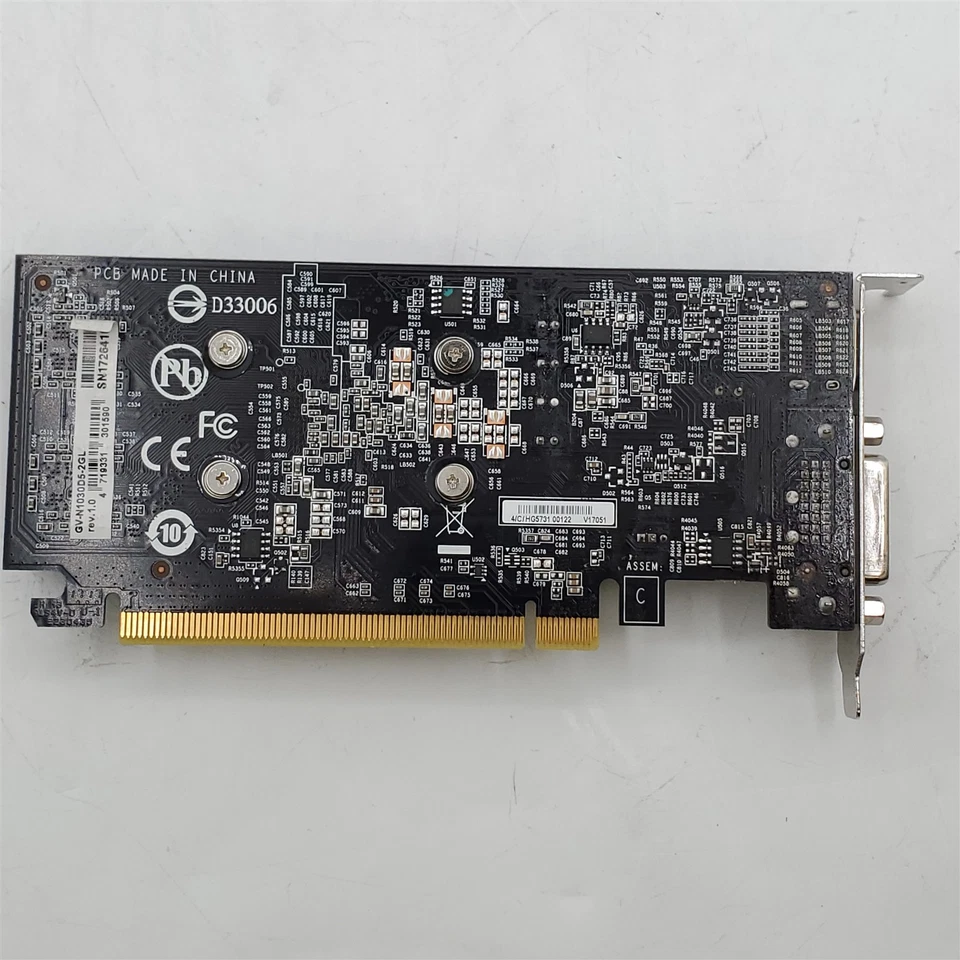 Gigabyte GeForce GT 1030 GV-N1030D5-2GL Low Profile 2G Video Card -NOT WORKING- - Image 4 of 4