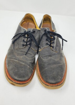 B1 Mens TOMS Brogue Gray Canvas Lace Up Oxford Shoes 14 TOMS Brogue Shoe - Men main image 3