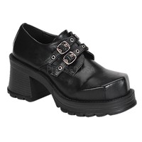 Demonia Trump-101 Goth Punk Lolita Cosplay Mary Jane Black Shoes 2 Buckle Demonia Trump-101 Goth Punk Lolita Cosplay Mary Jane Black Shoes 2 Buckle