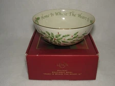 Lenox Holiday Sentiment Home Is Where The Heart Is 7" Bowl  #804150 - MIB