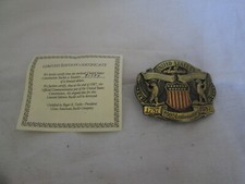US Constitution 200th Anniversary Commemorative Belt Buckle USA Ltd Ed W/COA