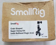 SmallRig 1138 Ballhead Arm Super Clamp Mount Multi-function Double Ball Adapter 