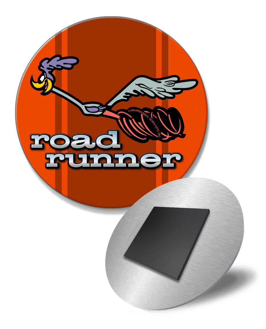 1969 - 1974 Plymouth Road Runner Emblem Novelty Round Fridge