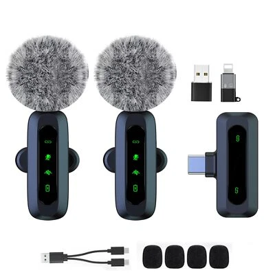 XIXIXIAXIA Mini Wireless Lavalier Microphone for Android and iPhone iOS Devices