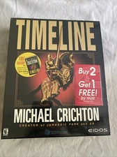 Timeline Michael Crichton Game And Book  (Eidos PC, 2000) New