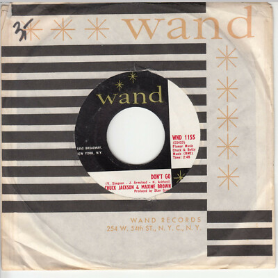 7''  CHUCK JACKSON & MAXINE BROWN  Daddy's Home / Don't Go       near MINT