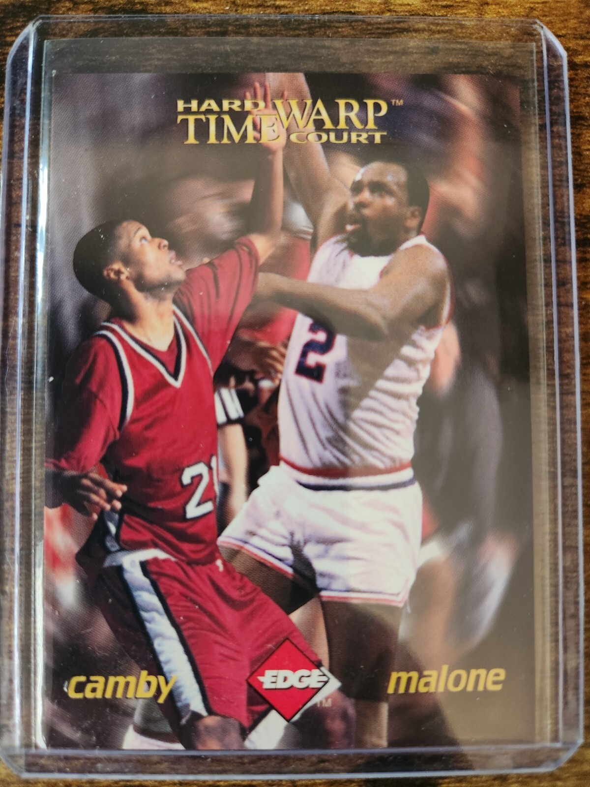 1996-97 Edge Rookie Rage Marcus Camby Moses Malone Time Warp Holofoil /2500 #TW4