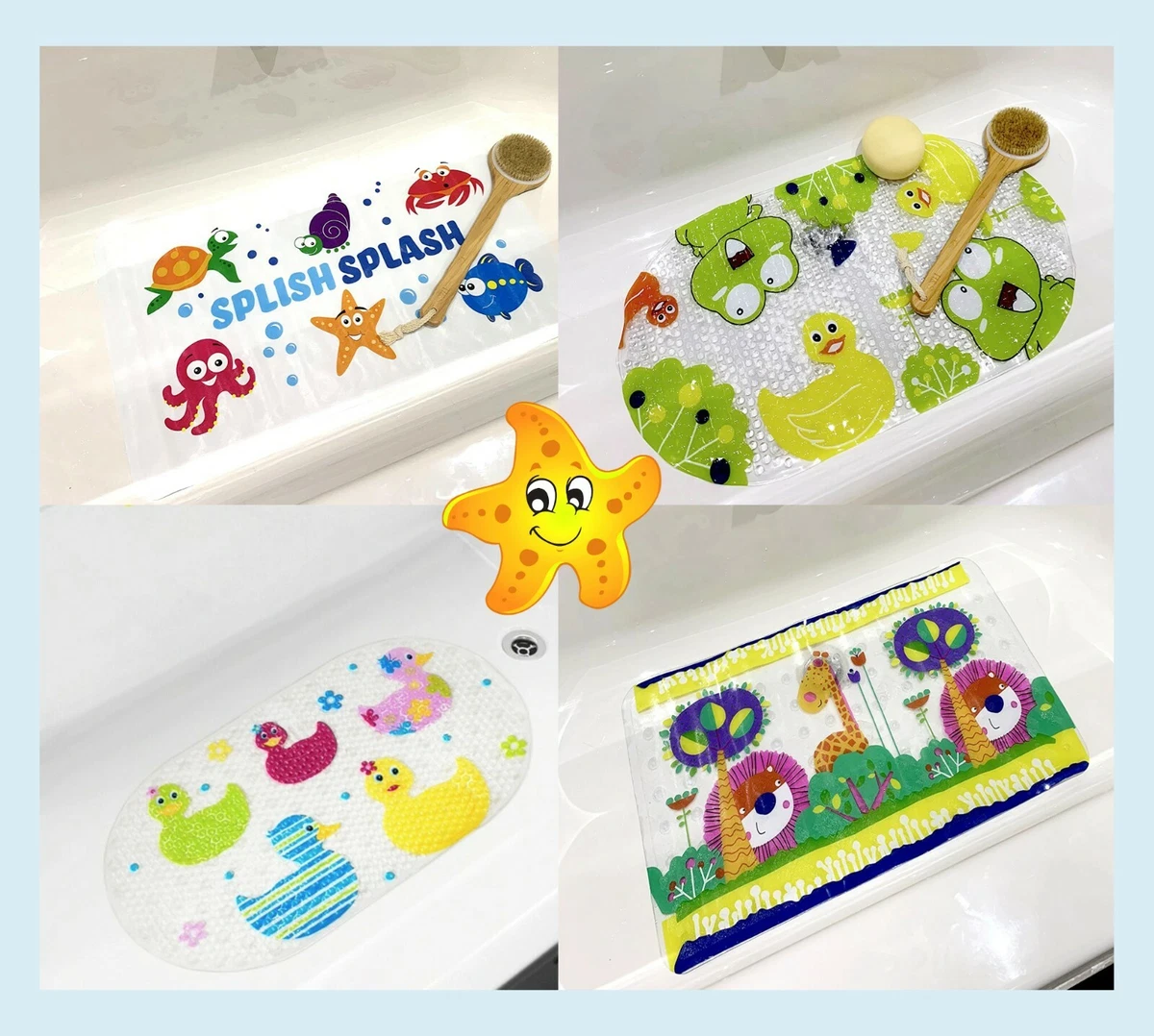 Baby Bath Mat Large Bath Mat Non Slip Duck Bath Tub Mats Shower