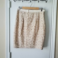 Moschino Cheap And Chic Eyelet Lace Pencil Skirt 14
