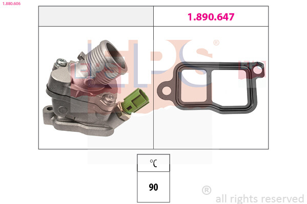1.880.606 EPS Thermostat, KüHlmittel FüR Volvo-image