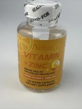 Daitea Vitamin C + Zinc - Immune Health, Antioxidant Protection 120 Caps 4/2026