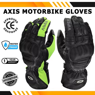 ViPER Motorrad Leder Wasserdicht CE Geprüft Achse Motorrad Touring Handschuhe