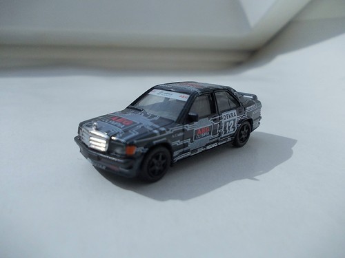 Mercedes Benz 190 E 2.3-16, schwarz, Herpa, 1:87, MB, Motorsport