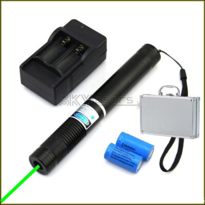 1mw 520nm Adjustable Focus Green Pointer Pen Visible Beam Light+Box