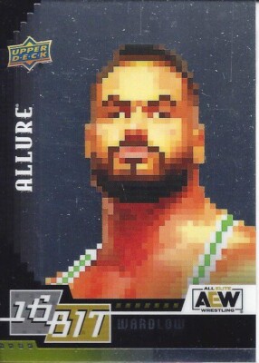 WARDLOW 2022 UPPER DECK AEW ALLURE 16-BIT INSERT SSP EASTER EGG RARE!