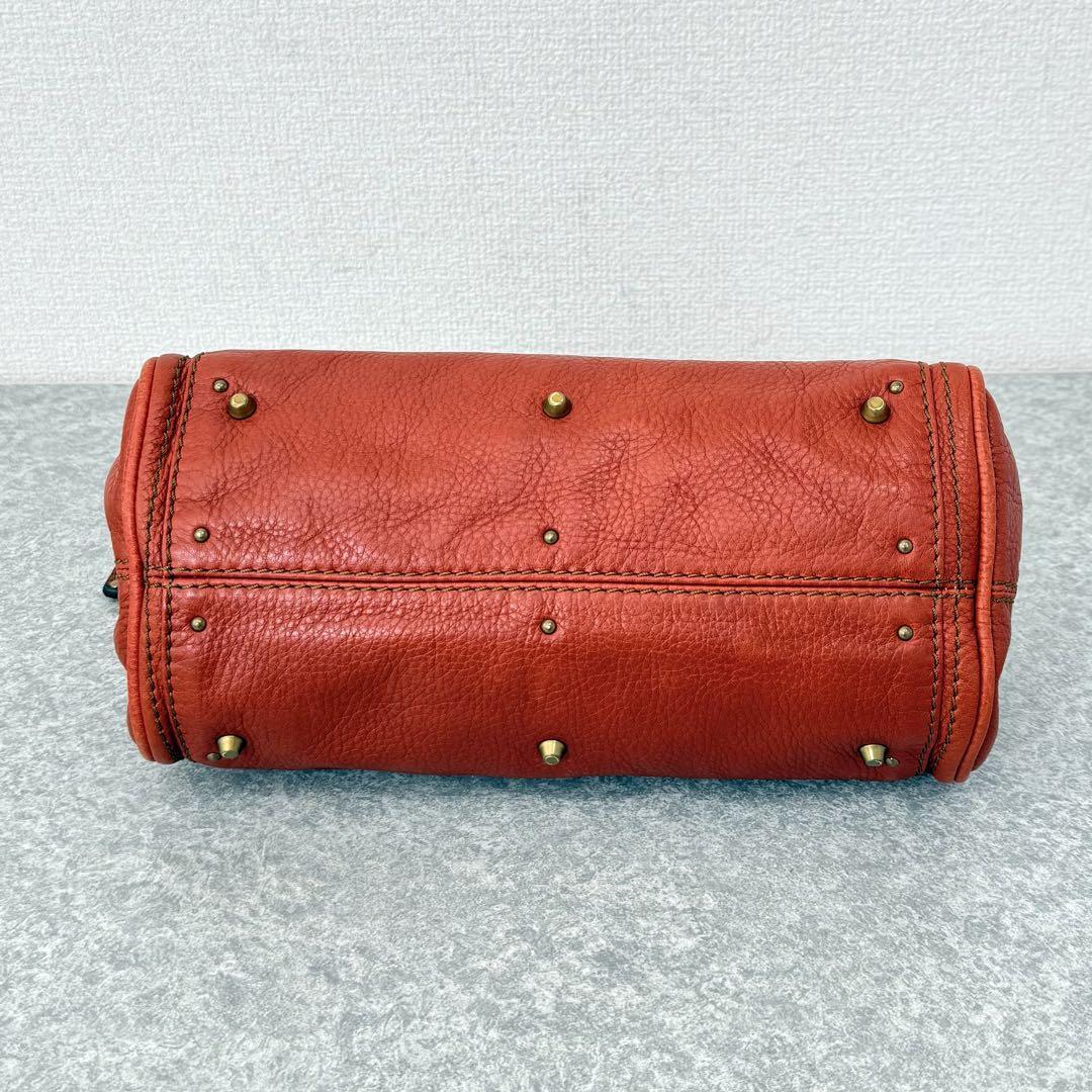 Chloe クロエ ミニパディントン ハンドバッグ オレンジ系 2000s CHLOE Paddington Mini Hand Shoulder Bag Leather Orange Used