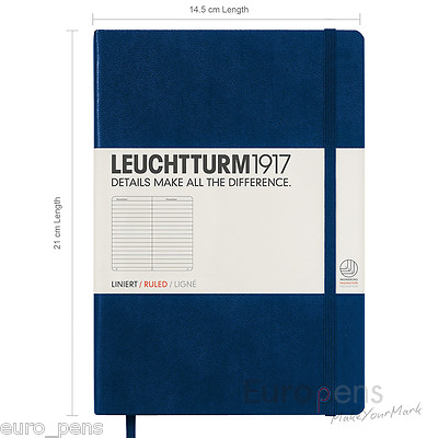 Leuchtturm1917 Medium A5 Notizbuch - Ideales Kugeljournal - Farbe & Papier auswählen