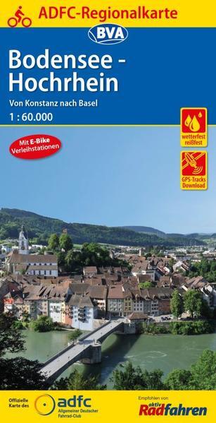 Thumbnail - Adfc-regionalkarte Bodensee-hochrhein Von Konstanz Nach Basel 1:60.000