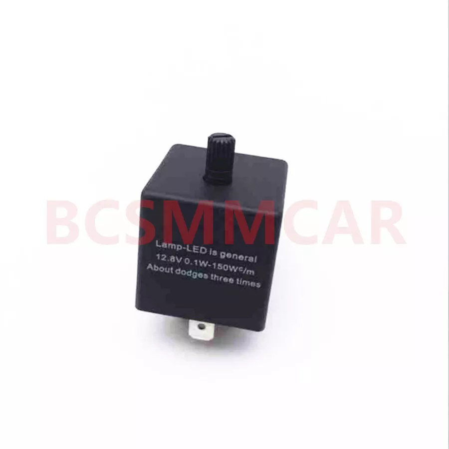 Relé intermitente LED electrónico ajustable de 3 pines fijo para bombilla de señal de giro de coche Foto 4 de 4