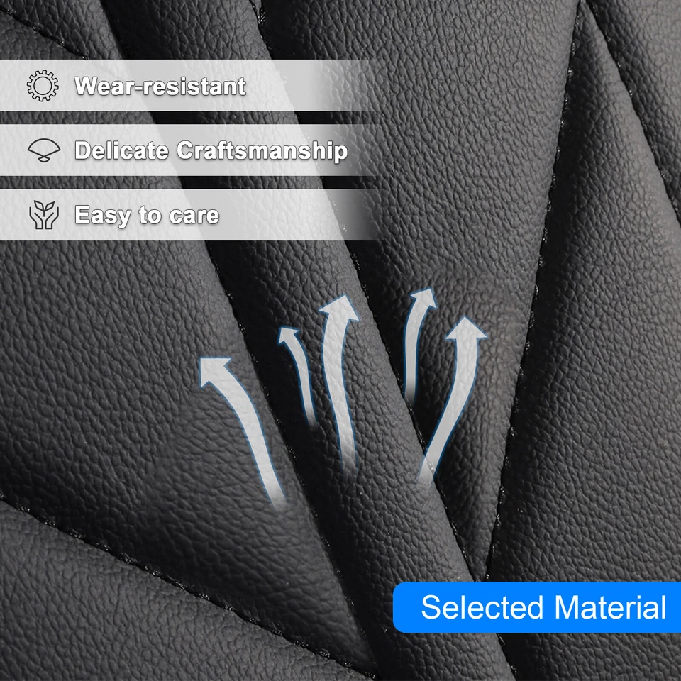 Conjunto completo de capas de assento de couro PU dianteiro traseiro para BMW - Imagem 4 de 4