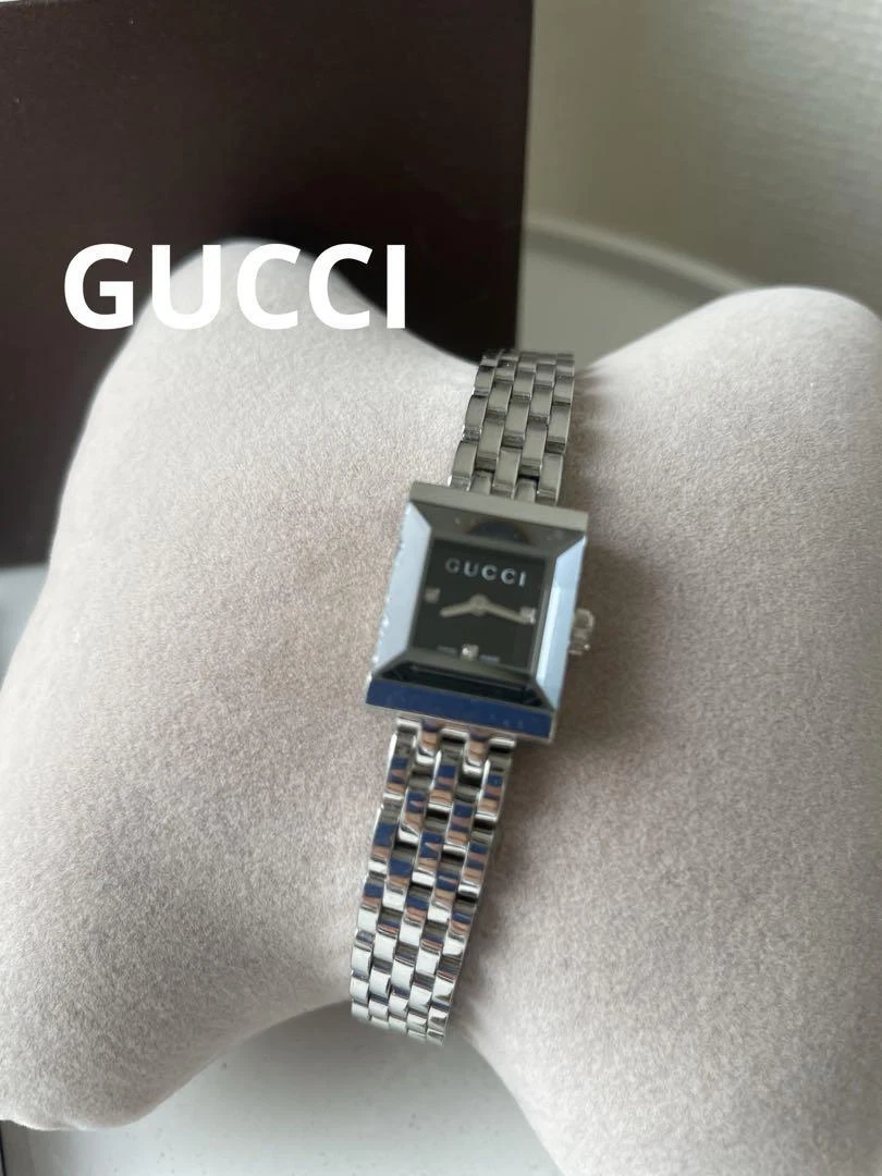 Gucci Watch 3P Diamond G Frame Collection Silver Brand Women's Watch