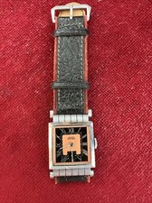 Montre Bracelet Ancienne Art Deco Remontage Manuel Acier Ref I351