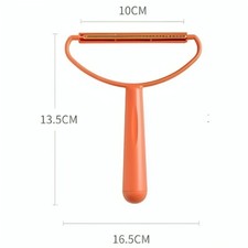 ORANGE PORTABLE LINT REMOVER PET HAIR REMOVER CARPET RUG SCRAPER FUR CLEANER