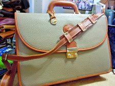 Vintage leather Laptop / Briefcase Messenger USA  on sale 