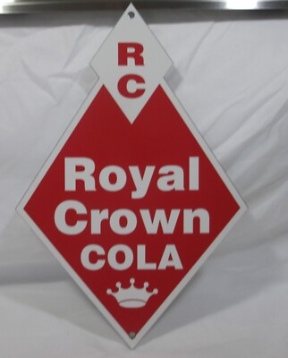 RC Royal Crown Cola 8''x12'' Die cut Metal Sign