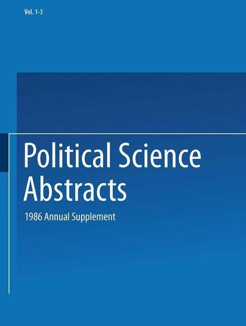 Political Science Abstracts von Ifi/Plenum Data Company Staff (2014 ...