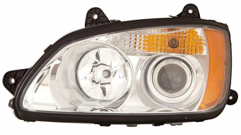 KENWORTH T370 T440 T470 2008-2017 HEADLIGHTS HEAD LIGHTS LAMPS PAIR NEW - Image 2 of 3