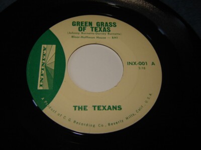 The Texans (Johnny & Dorsey Burnette) - Green Grass of Texas / Bloody River 45