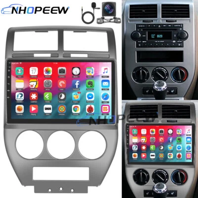 NHOPEEW Autoradio 10.1" Android 15 con GPS NAVI WIFI + fotocamera per Jeep Compass 2007-2010