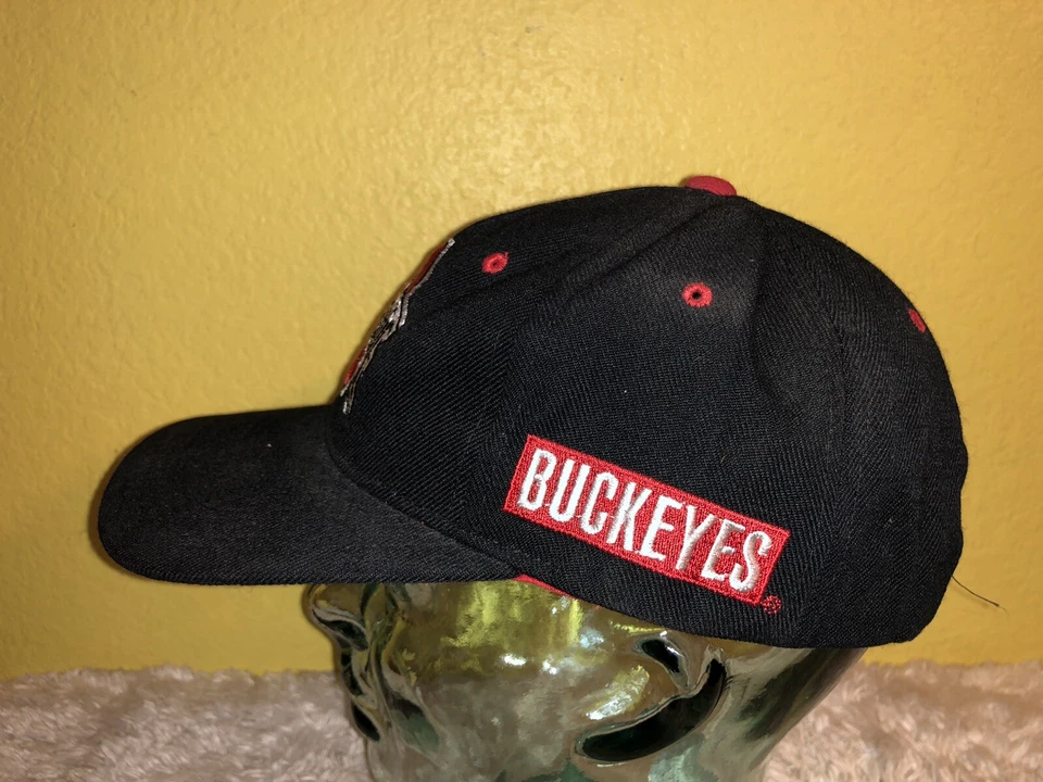 Vintage Zephyr Graf-X OSU Ohio State Buckeyes Snapback Hat Black - Image 3 of 4