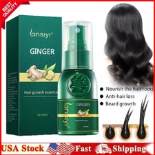 Hair Growth Dense Ginger Serum Anti-Loss Treatment Essence Spray Women Men 30ml
