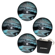 EPCO Candlepin 4 balls- Cobra Pro  - Black, Light Blue & Grey (with engraving)